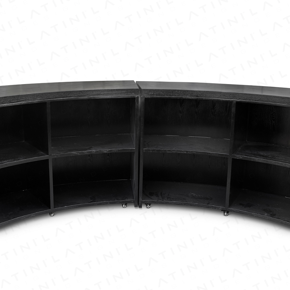Miniatura: Round Bar Desk Palmdale Nero