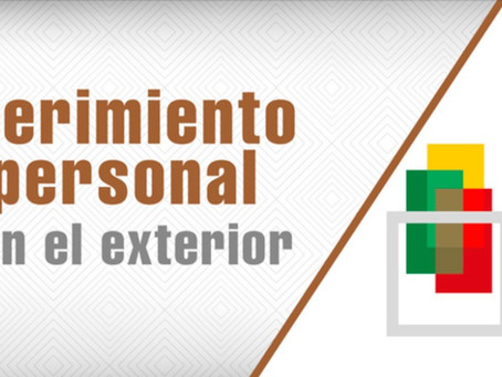 Requerimiento de personal. Voto en el exterior