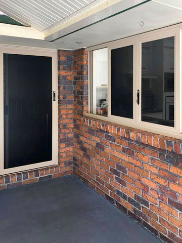 Prowler Proof ForceField sliding security screens installed by Get Real Secure as a servery on the kitchen window of this home. Get Real Secure services Brisbane's inner suburbs, including Stafford, Chermside, Geebung, Albion, Hawthorne, Herston, Paddington, Kelvin Grove and all surrounding areas.