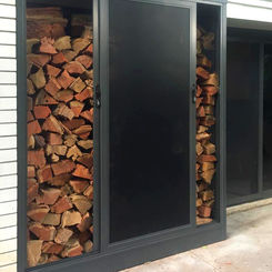 Get Real Secure installed Prowler Proof Protec sliding door security screens to create a secure, lockable area outside of this home.