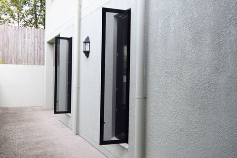 Get Real Secure's 2019 NSSA Design Award-winning installation of Prowler Proof Hinge Window security screens on home in Ascot. Get Real Secure services Brisbane's inner suburbs and all surrounding areas.