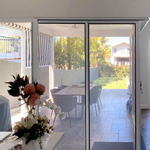Prowler Proof ForceField corner stacking, sliding door security screens, installed by Get Real Secure at home in Bulimba. Get Real Secure services Brisbane's inner suburbs and all surrounding areas.