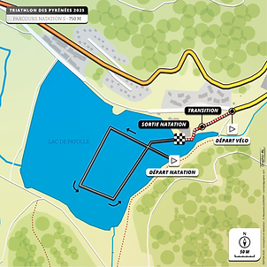 Triathlon des Pyrénées 2025 - Carte natation (S) V1.png