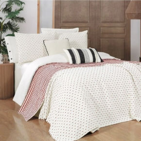 Sarev Çift Kişilik Marvin Krem Yatak Örtüsü