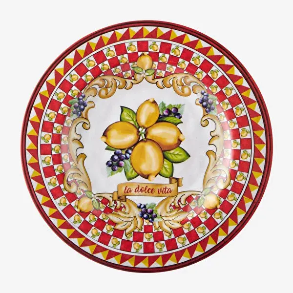 Chiara Alessi Kırmızı Melamin Yemek Tabağı 28 Cm CAMC1080RD1