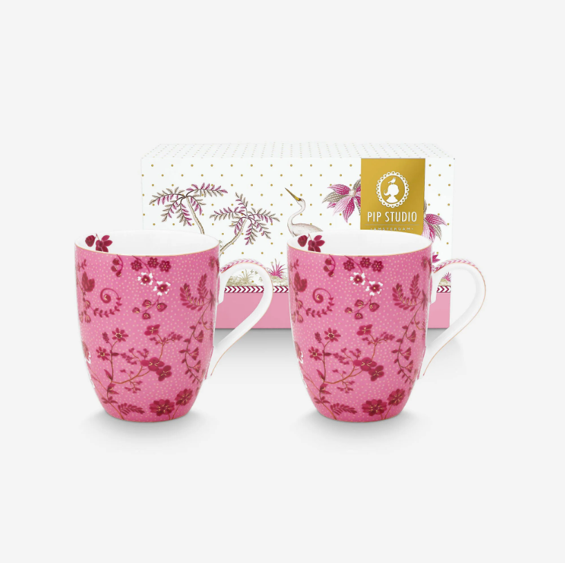 Pembe Porselen Kupa Seti 350 Ml Jolie Collection by Pip Studio