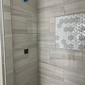 Tiled Shower and Flooring Installation