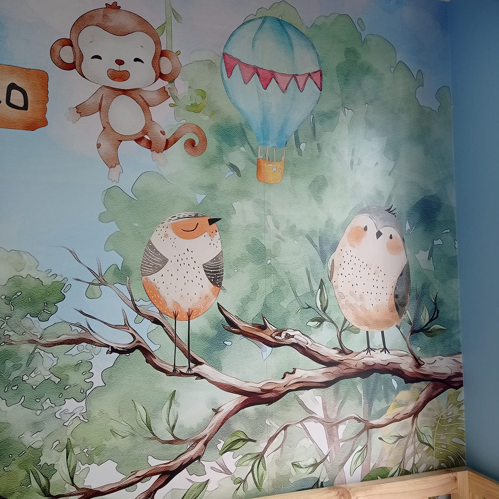 Miniatura: Mural Infantil Animalitos del Bosque 