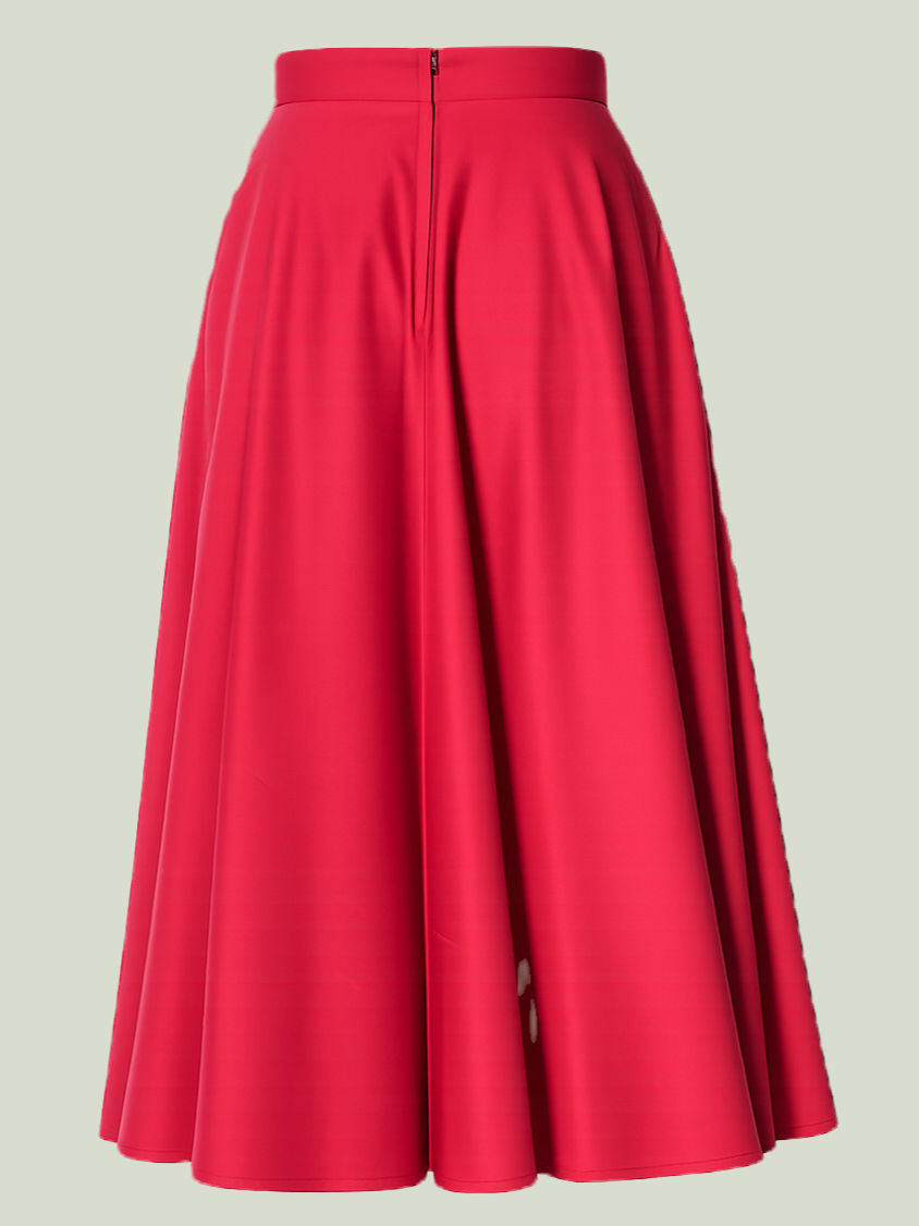 Miniaturbild: BANNED Swing Skirt, red