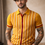 Miniaturbild: RELCO Knit Polo, full button mustard
