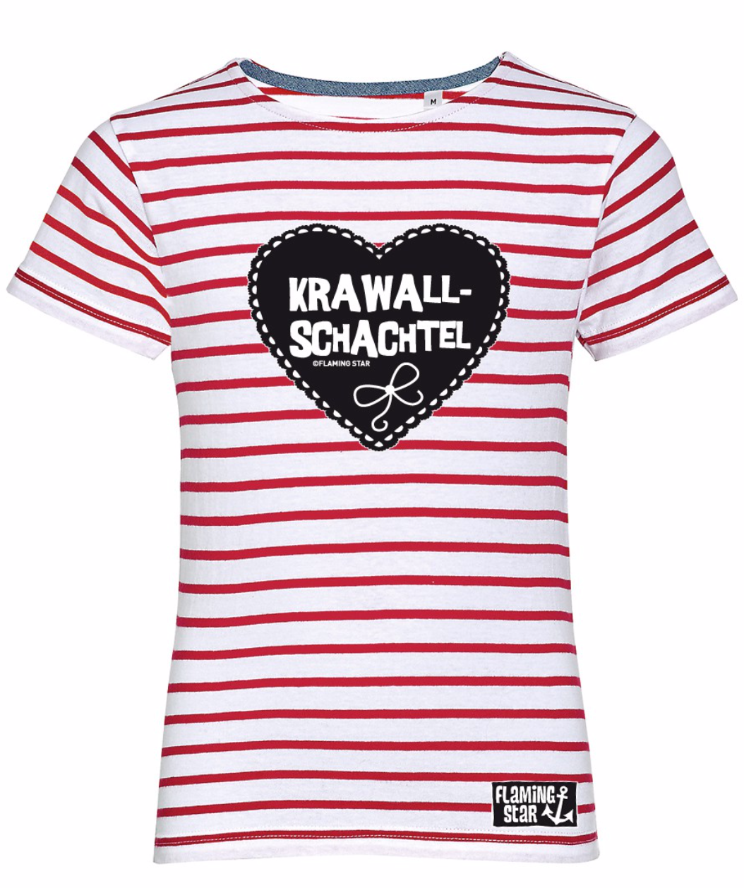 Flaming Star Krawallschachtel, red/white stripy