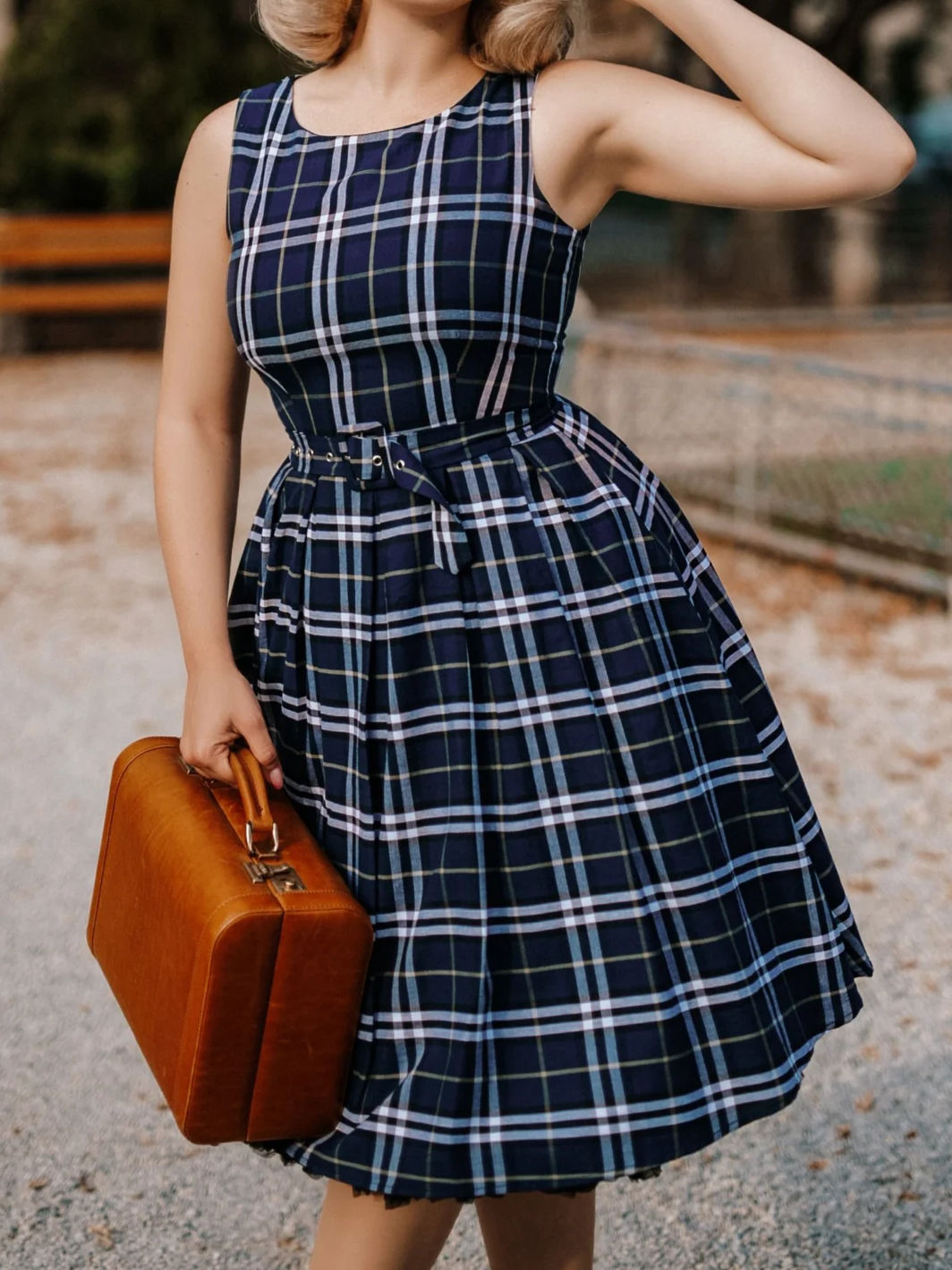 Dolly & Dotty Annie, blue Check