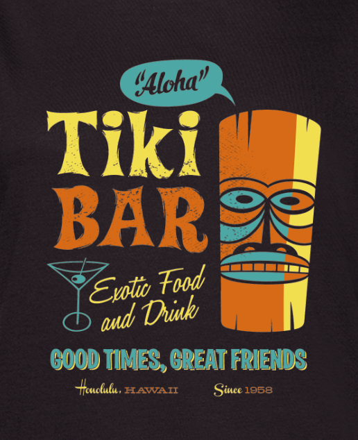 Miniaturbild: Tiki Bar, black
