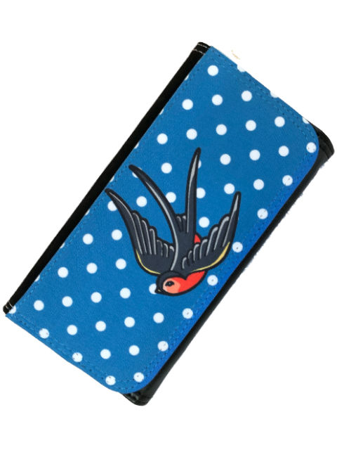 Swallow Polka blue/white, Wallet