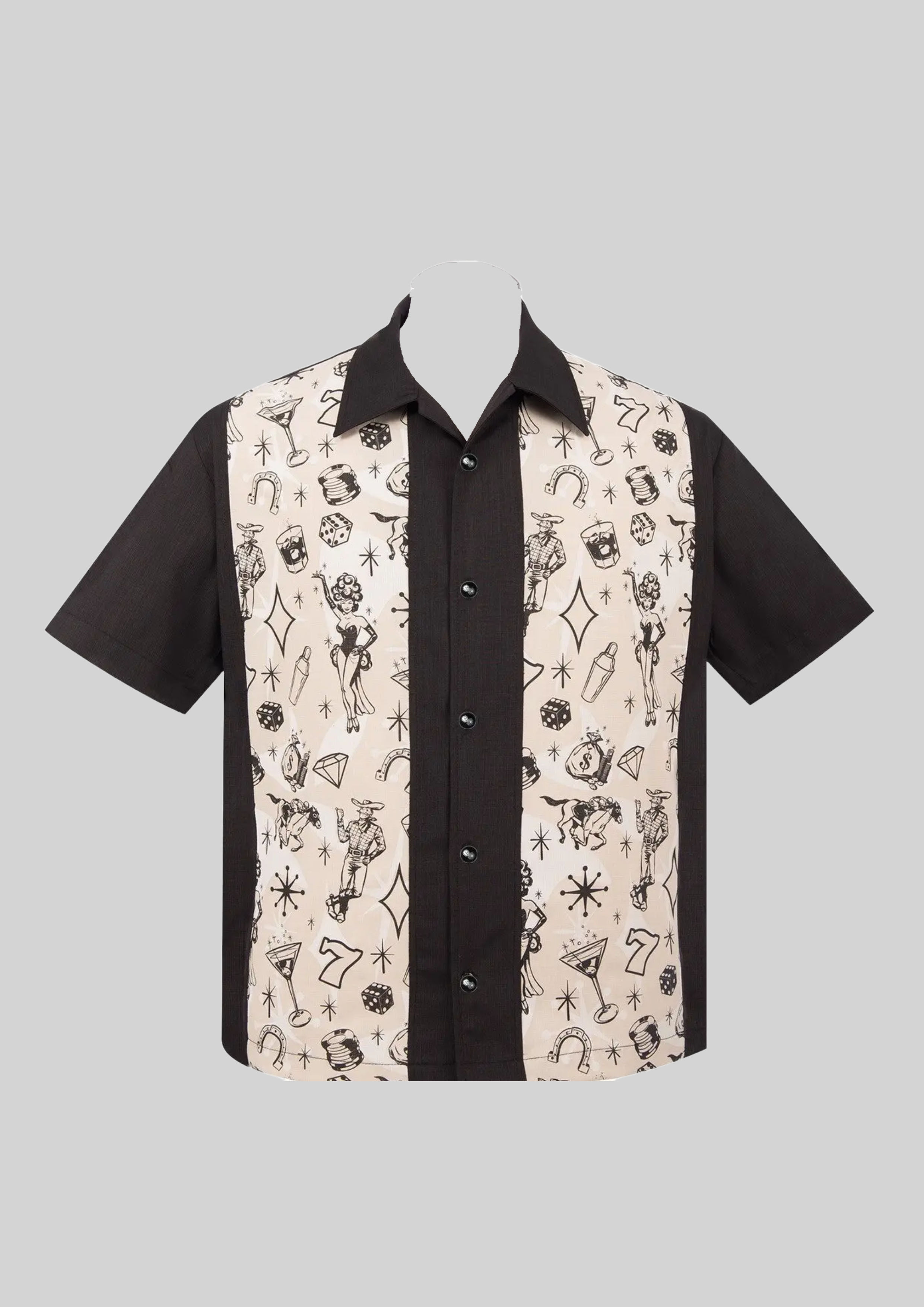 STEADY CLOTHING, Vegas black/creme