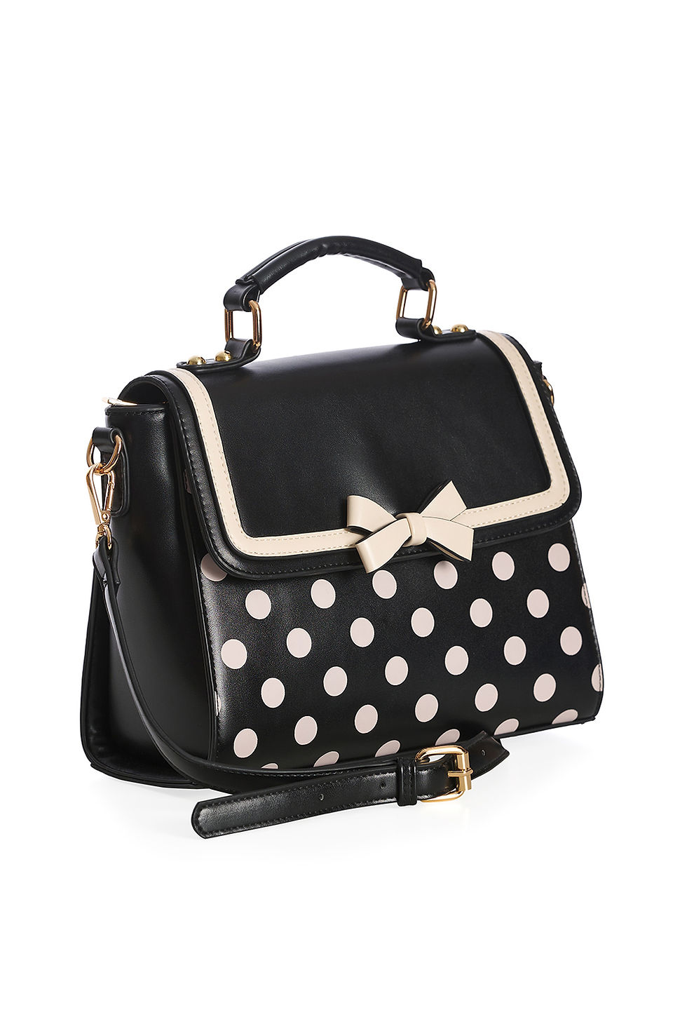 Miniaturbild: BANNED Polka Bow, black/creme