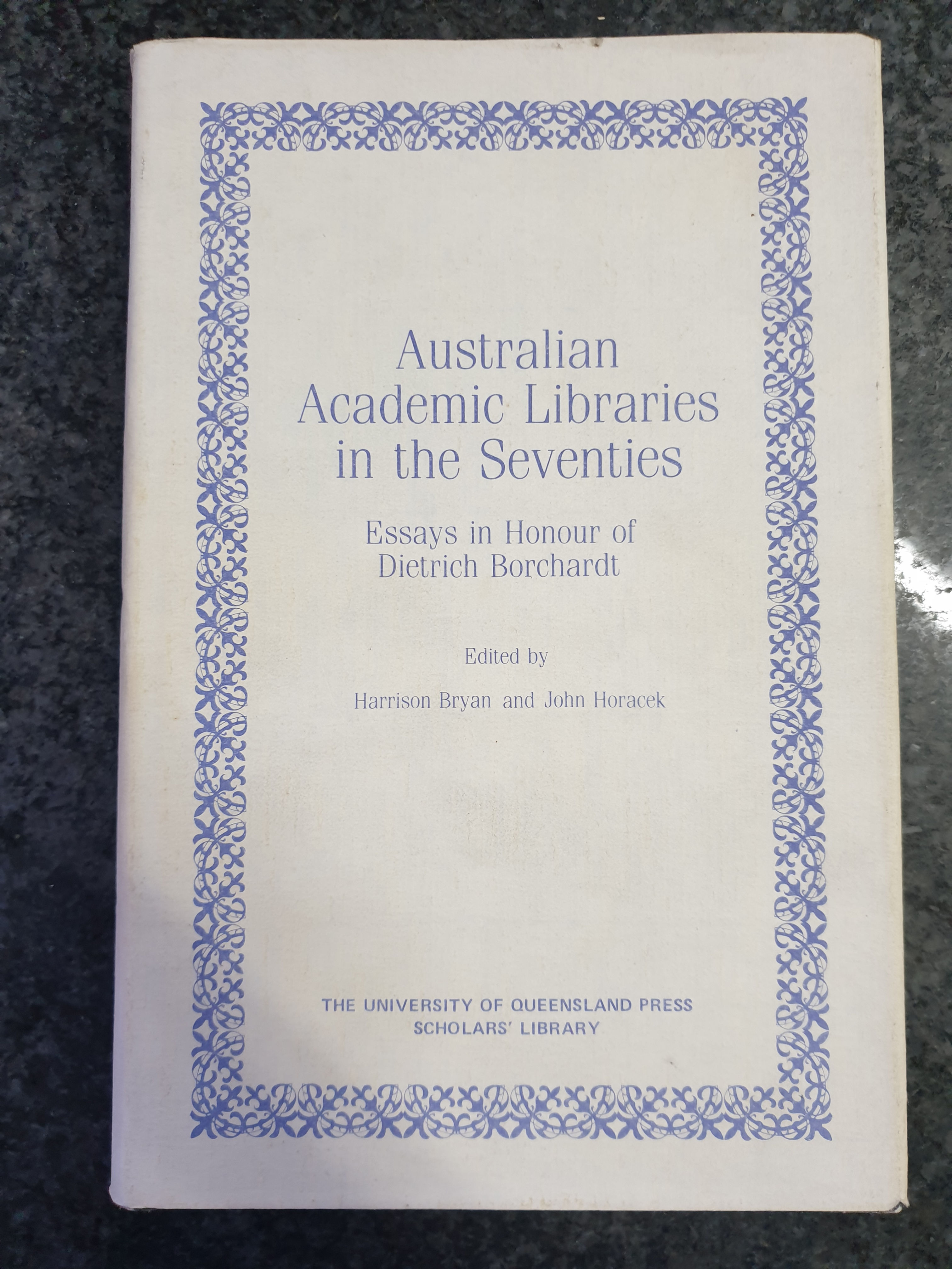 Australian Academic Libraries in the Seventies