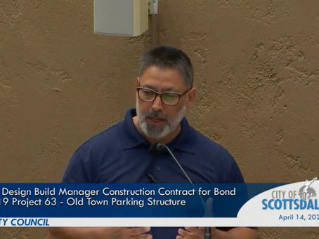 Raoul Zubia speaking at the Scottsdale City Council