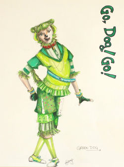 Green Dog from Go, Dog! Go!