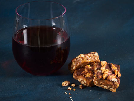Have a glass of wine with our delicious toffee!