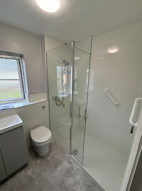 Shower room installation by Adrian Sims Plumbing