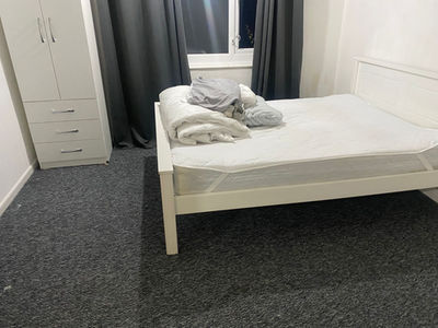 Bed with fresh linen