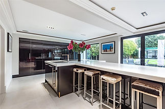 Modern kitchen dining area