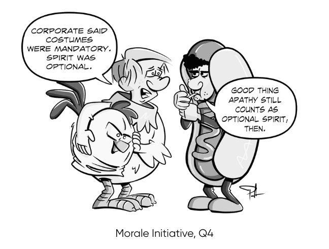 Office humor cartoon by Matthew R. Paden