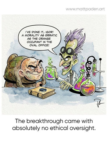 Mad Scientist cartoon brews up a special morality for Igor!