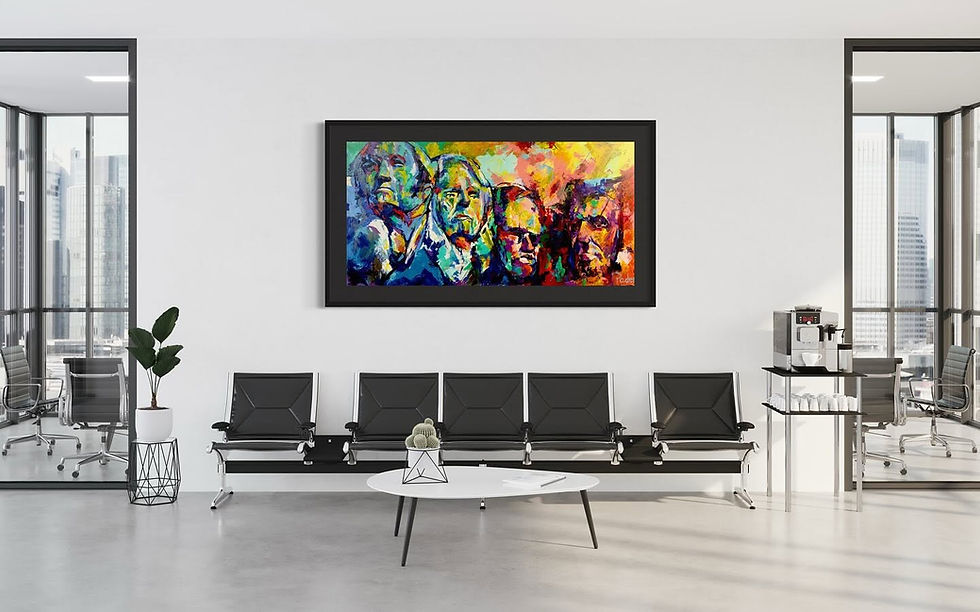 Thumbnail: Room Mockup of Mount Rushmore Piece by Matthew R. Paden