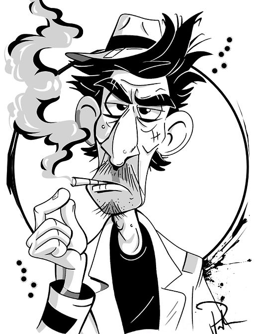 Cartoon Gangster Illustration by Matthew R. Paden