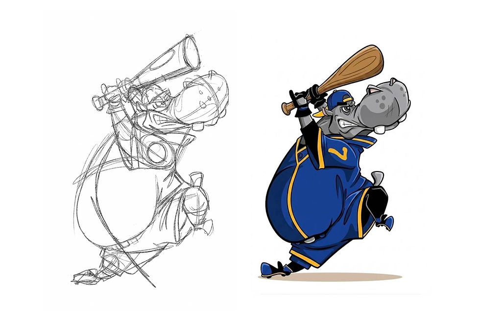 From Rough Sketch to Final Ink: My Cartoon Illustration Process