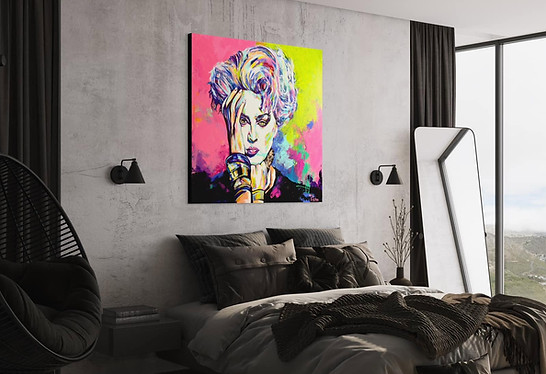 Madonna acrylic abstract portrait by Matthew R. Paden.jpg