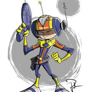 Dash Solaris Intergalactic Hero - Character Design