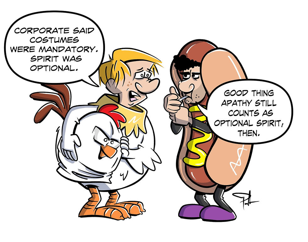 Halloween cartoon for 2025 by Matthew R. Paden