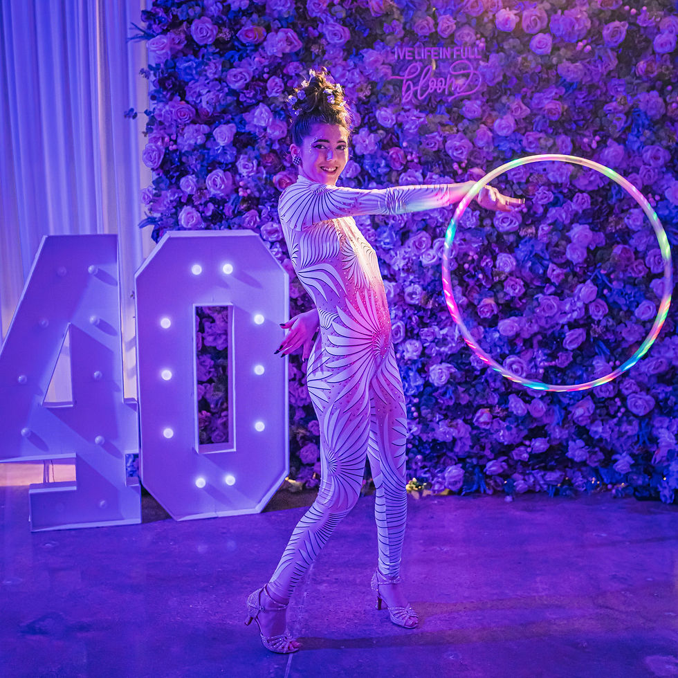 LED hoop performer Dallas TX