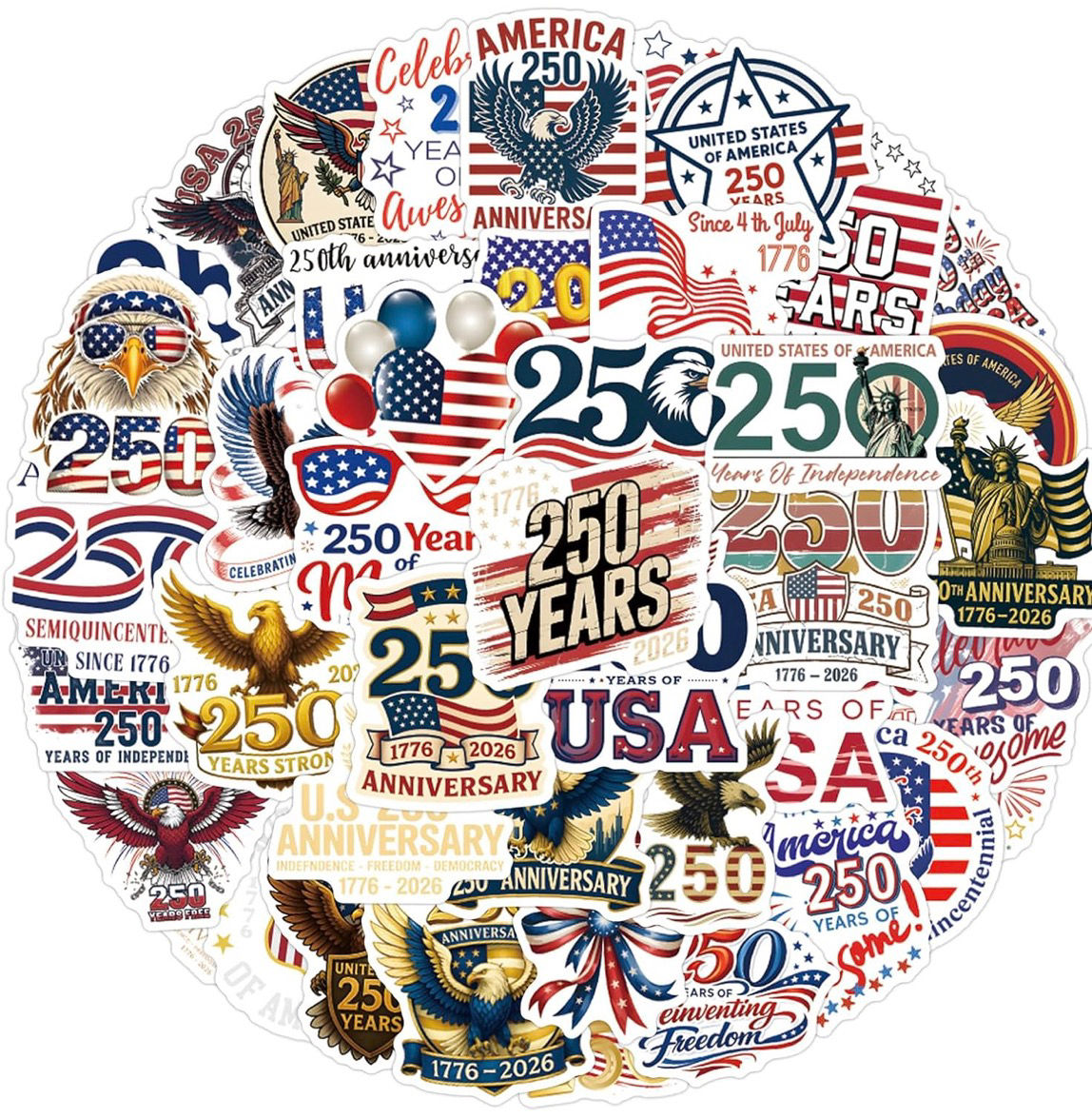 America 250th Stickers