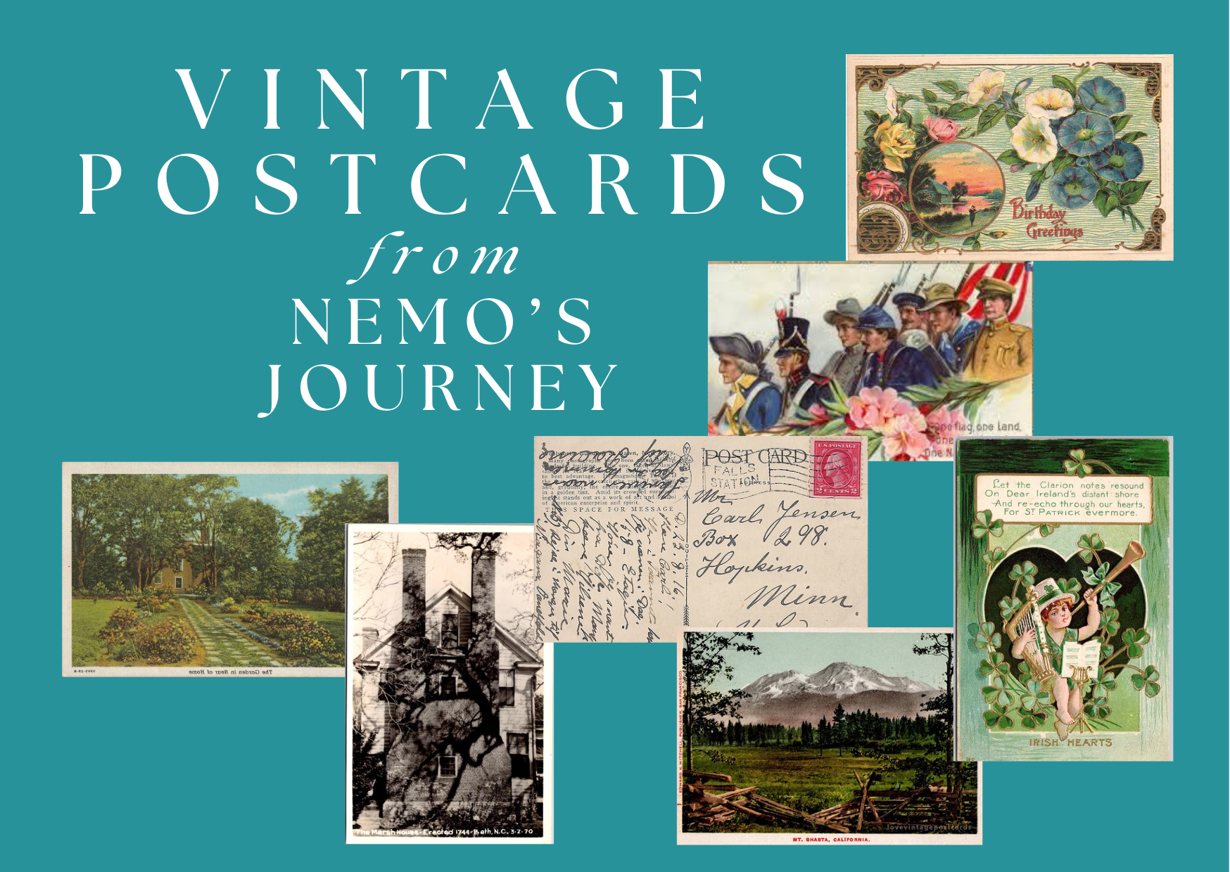 Vintage Postcards from Nemo's Journey - Priced as marked