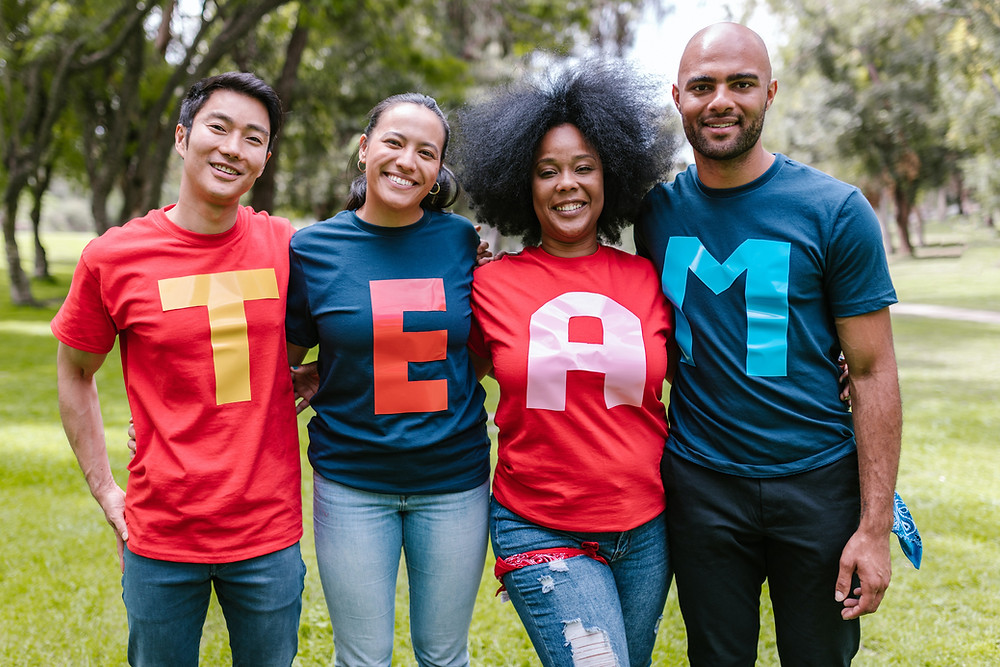 Diversity Team of 4 young adults