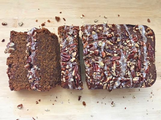 Homemade-ish: Vegan Pumpkin Spice Pecan Bread