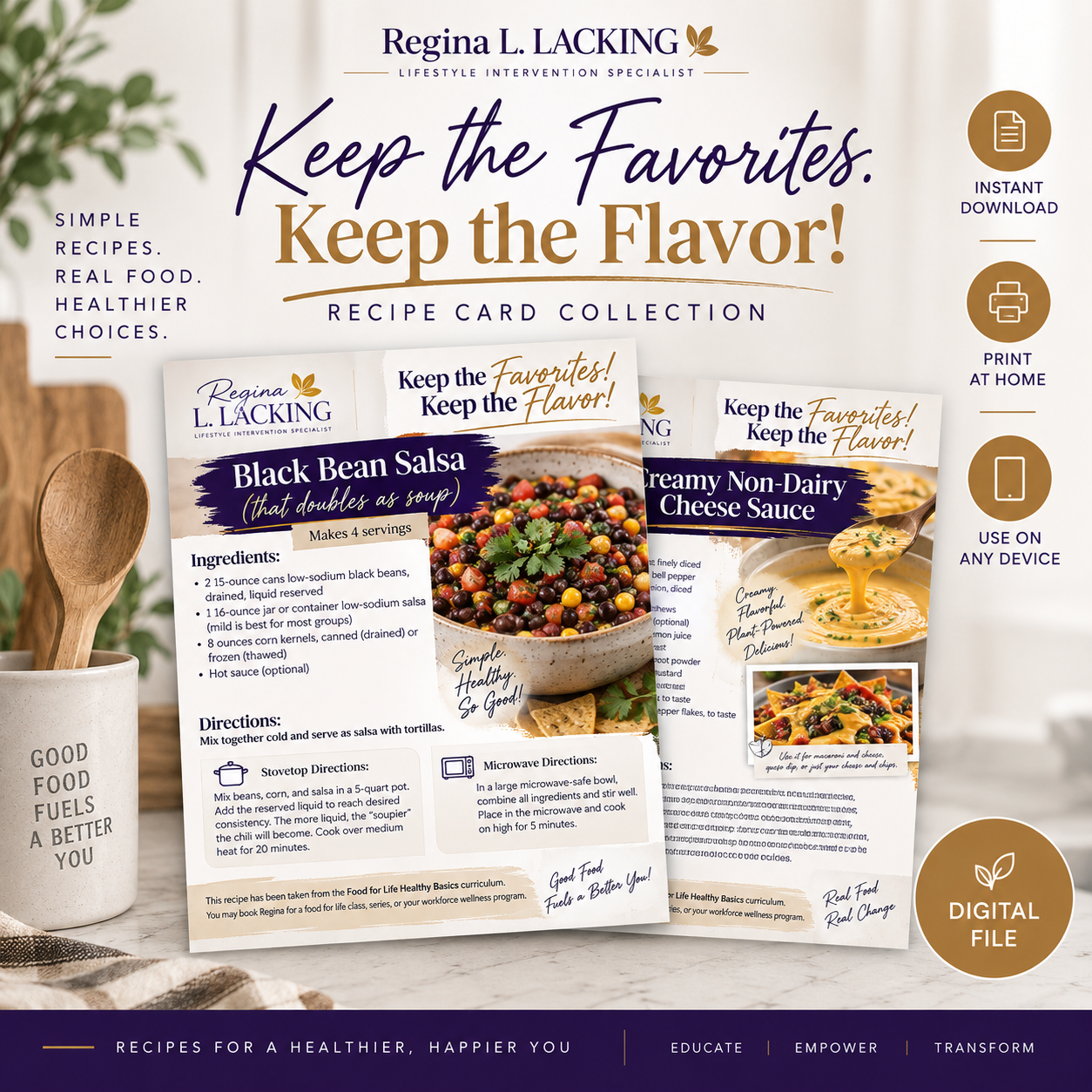 Food for Life: Recipe Cards