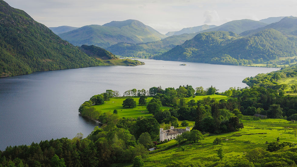 Lake and Fells in English Lake District