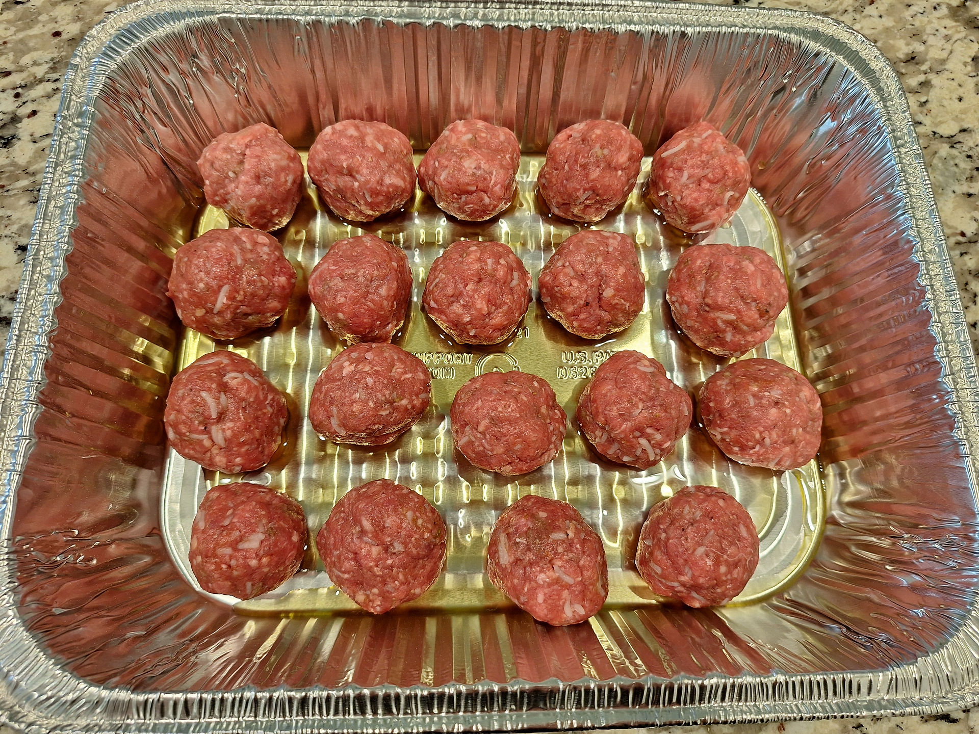 In a mixing bowl, combine all the meatball ingredients. Shape into small meatballs (about 1-inch diameter) and place them on a baking sheet. Bake for 10 minutes, just until they start to firm up.