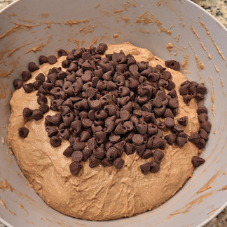 Add chocolate chips.