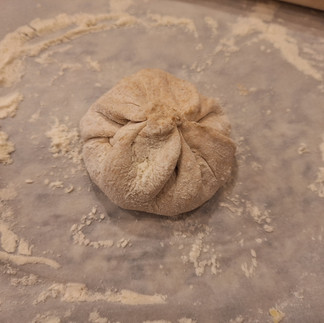 Remove excess dough.