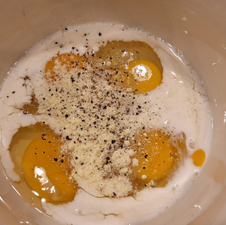 Mix wet ingredients.