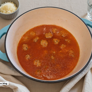 Taste and adjust salt or pepper. If sauce is too thick, add a splash of water; if too thin, simmer a bit uncovered to thicken.