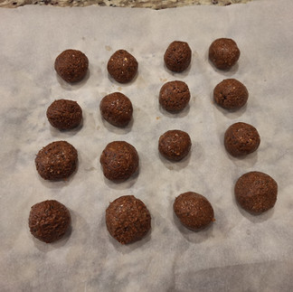 Roll the mixture into 1-tablespoon-sized balls. If desired, roll each ball in oat flour or top with natural sprinkles for added appeal.