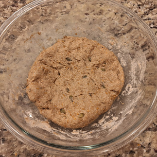 Perform stretch-and-folds every 30–45 minutes for about 3–4 rounds. To do this: Wet your hands to prevent sticking. Gently stretch one side of the dough upward and fold it over the center. Rotate the bowl and repeat on all four sides. Expect the dough to remain sticky but manageable. Wet or oil the bowl lightly if the dough sticks excessively.