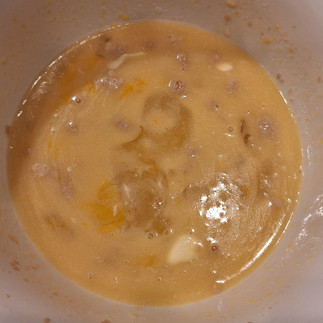 Add rest of wet ingredients.